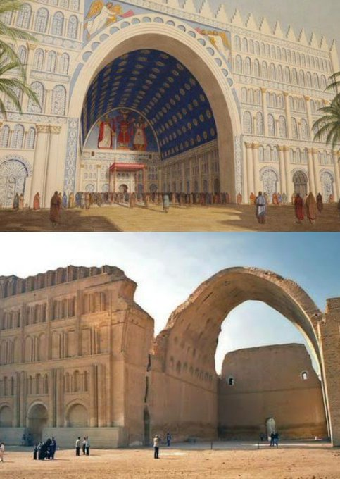 Mynameisbakir's tweet image. The architectural wonder, constructed in the sixth century AD, is proof of the inventiveness of people. The greatest brick vault and free-standing arch in history, exhibiting the mastery of prehistoric artisanry.  #ArchitecturalLegacy #MagicalOriginals