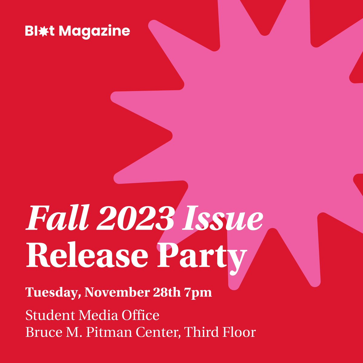 You’re invited! Join us in celebrating the release of the Fall 2023 issue with food and music🕺 See you then!