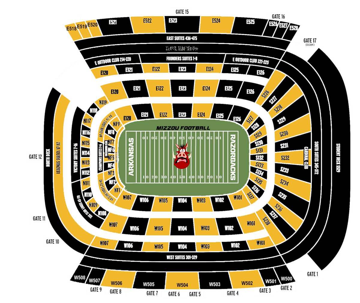 miztrueson17's tweet image. With section numbers