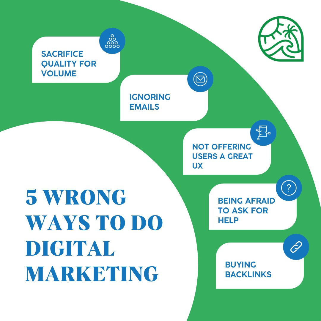 goodvibeswebdez's tweet image. Avoid Digital Marketing pitfalls: Prioritize quality over quantity, embrace email power, and enhance UX. Don't be afraid to seek help and say no to buying backlinks. Share your insights! 🚀💬
#DigitalMarketing #MarketingTips #goodvibeswebdesign #SEO