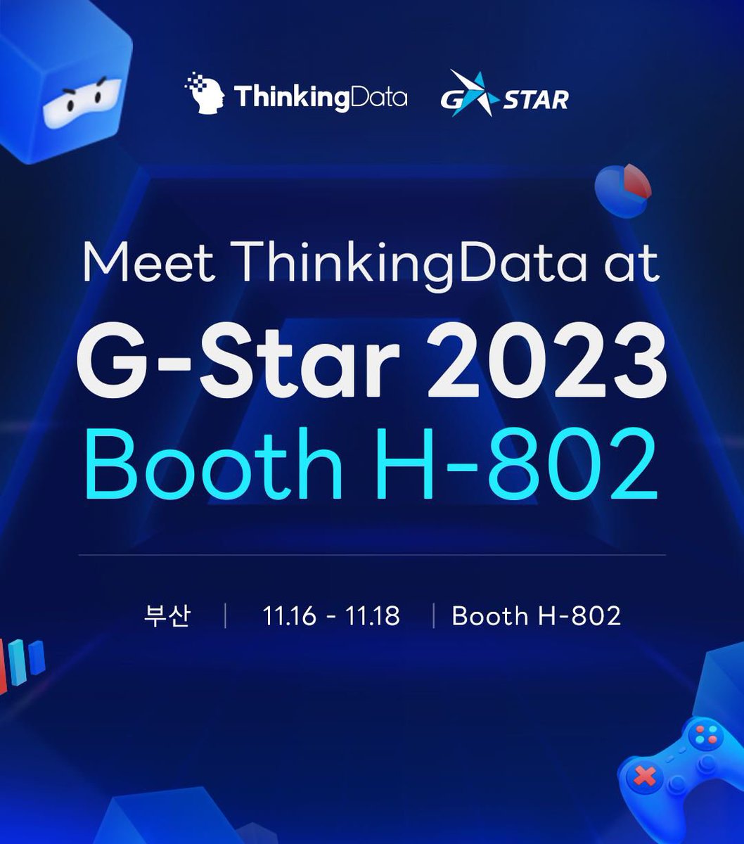 ThinkingData_kr's tweet image. 오늘부터 시작되는 G-STAR 2023! ThinkingData에 방문해보세요. 

Here we are in G-STAR2023, Busan BEXCO 
Check it out @ThinkingData_io