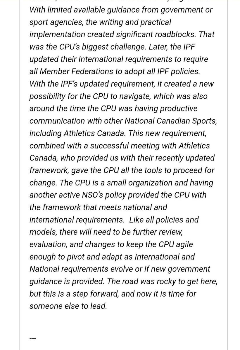 The Canadian Powerlifting Union President has Resigned!!

Anyone that doesn't protect women and ensure fairness in sport SHOULD Resign. 

#savewomenssports 
<a href="/Riley_Gaines_/">Riley Gaines</a> <a href="/icons_women/">ICONS</a> <a href="/ICFSport/">International Consortium on Female Sport (ICFS)</a> <a href="/RebelNews_CA/">Rebel News Canada</a>
