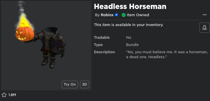 HEADLESS HEAD DE GRAÇA NO ROBLOX QUE?