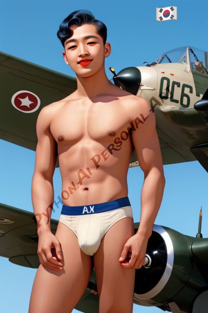 AsianHotBoyz69's tweet photo. A bomber pilot in World War 2, handsome & sexy guy.
#AiArtWork #NSFW #StableDiffusion #PythonAi #AiGay #AIイケメン部 #AiGayArt #GayAi #GayArtAi #AiGuy #AiGayGuy #GuyAi https://t.co/rovdHMmG8X