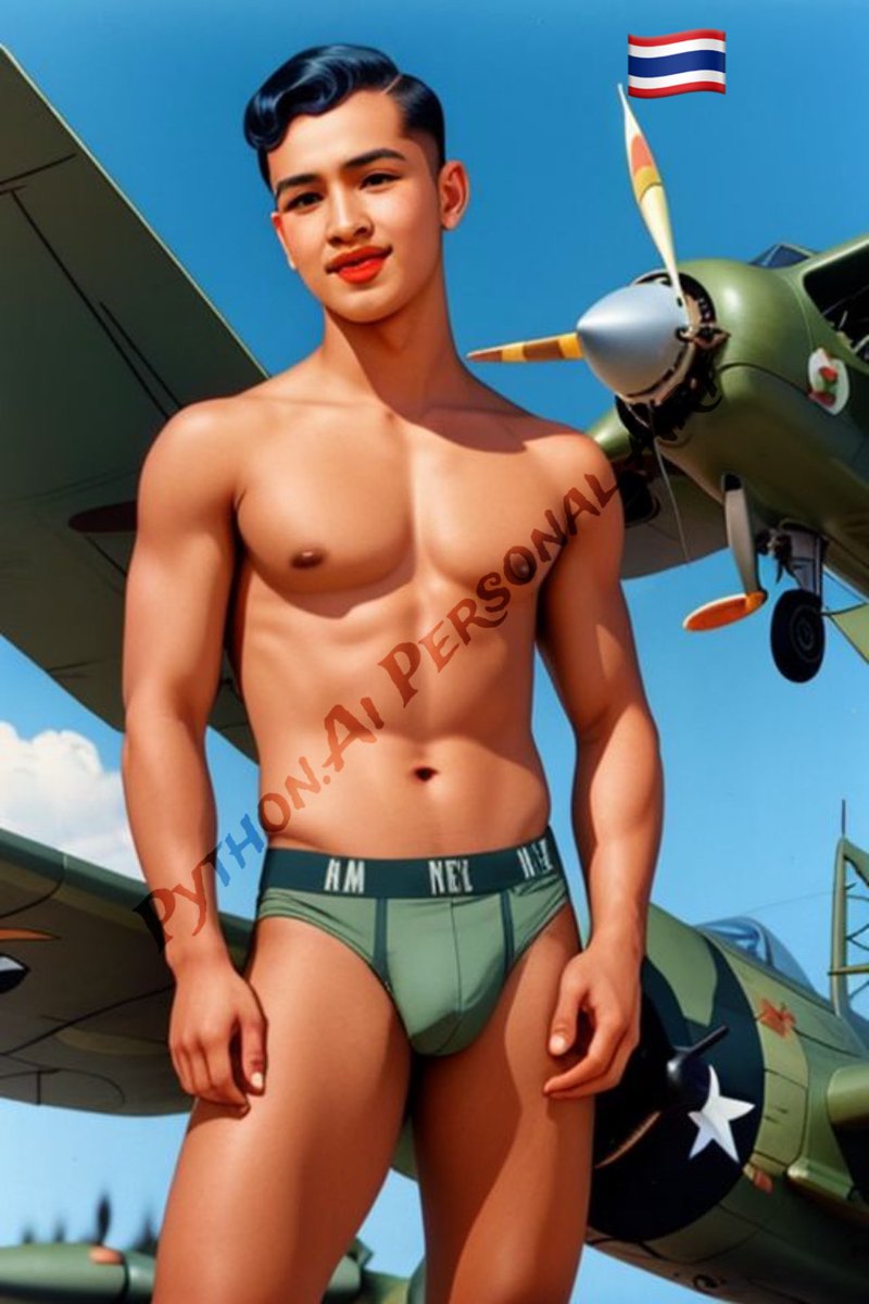 AsianHotBoyz69's tweet photo. A bomber pilot in World War 2, handsome & sexy guy.
#AiArtWork #NSFW #StableDiffusion #PythonAi #AiGay #AIイケメン部 #AiGayArt #GayAi #GayArtAi #AiGuy #AiGayGuy #GuyAi https://t.co/rovdHMmG8X