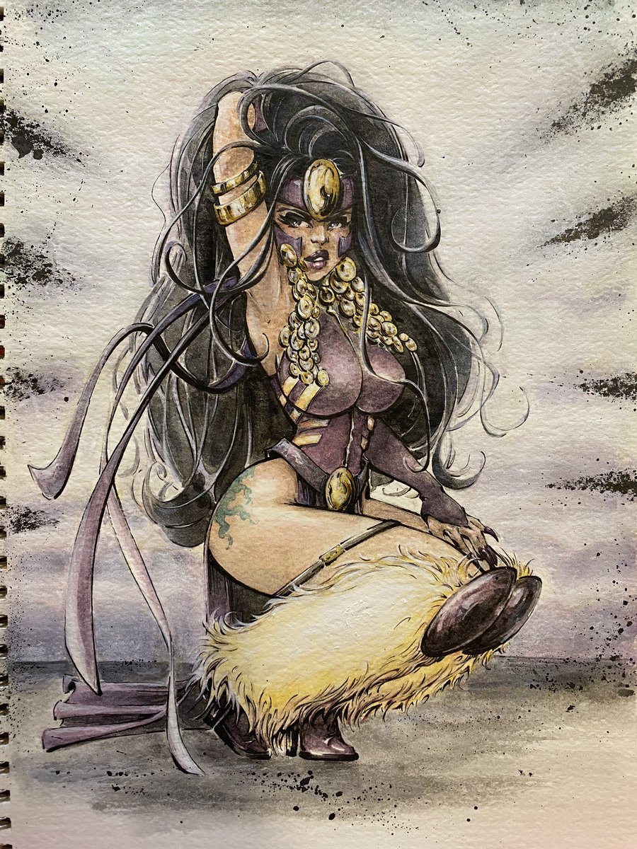 inkmonkeyhope's tweet photo. #WCW Is it still a thing?
Dedicating this to all the ladies out there hustling.
#Voodoo
#Wildcats #Wildstorm #wildstormstudios #Inkmonkey #Hope #learning #homeschooling #selfeducating #watercolor #inks #mixmedia #whateverthatmeans #monkeydoodles #art #traditionalart #Homage https://t.co/RoybV5WEpL