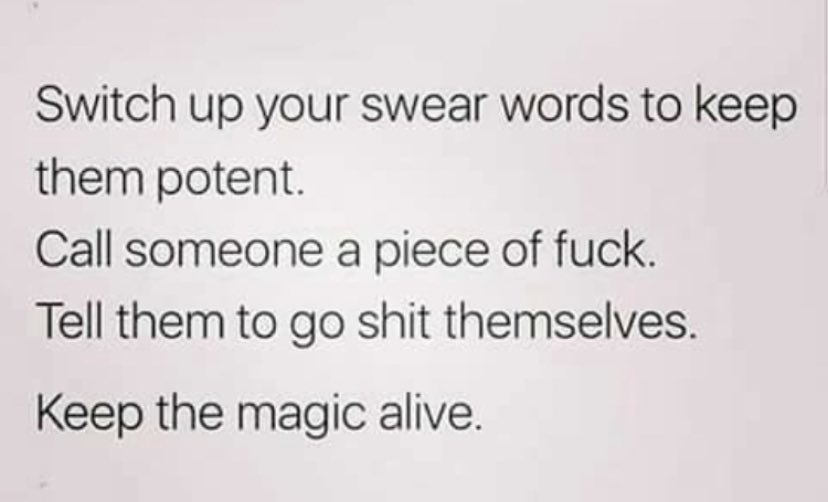 I’m not shitting with you.