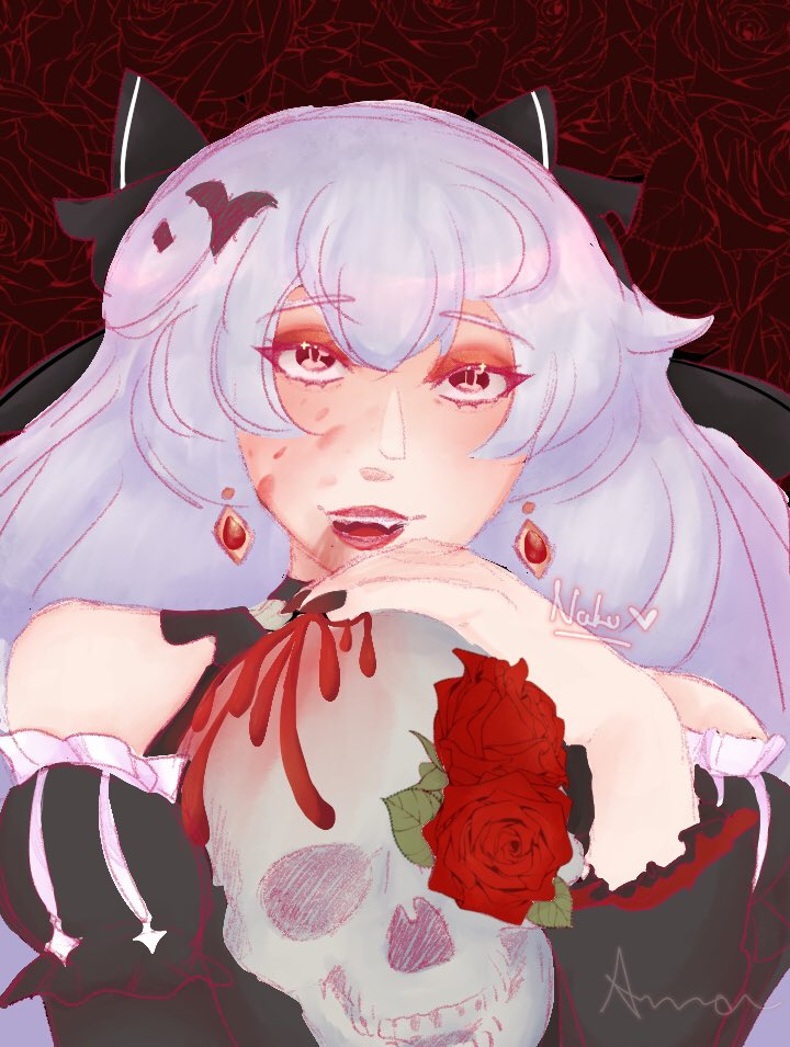 cinnamikku's tweet photo. existe algo mais romântico do que ser um vampiro? ♡

#HonkaiImapct3rd #lunarvow #theresaapocalylse #Honkaifanart #lunakindred https://t.co/CiX9WBwWb1