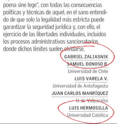 andres20ad's tweet photo. Hace unos días, un grupo de abogados envió una carta a favor de la nueva Constitución. Entre ellos estaba un judío sionista que defiende el genocidio y el asesinato de niños, y Hermosilla, el corrupto que pretendía quemar una oficina del SII. Esto me basta para votar en contra. https://t.co/hFEjcG2GZv