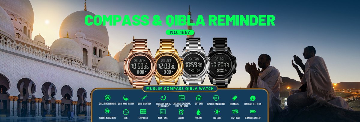 "Prayer Time with Style: Luxury Watches for Middle Eastern Devotion"
"Bring a touch of elegance to your Islamic worship with our range of luxury watches. Designed for the modern pilgrim, these timepieces are perfect for prayer, reflection and celebration.