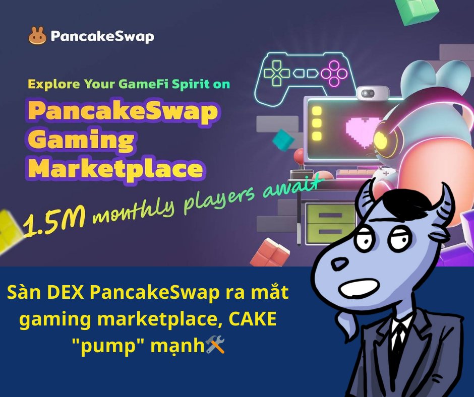 deedothasi's tweet photo. 🌠Sàn DEX PancakeSwap ra mắt gaming marketplace, CAKE "pump" mạnh🎲

⏰Vào khoảng 08:00 PM ngày 14/11 (giờ Việt Nam), sàn DEX PancakeSwap đã chính thức ra mắt gaming marketplace của mình. Với nền tảng mới, các dự án có thể xây dựng, khởi chạy và cập nhật game liên quan đến crypto và NFT.

🎲Đồng thời, dự án công bố 2 tựa game sẽ “lên kệ” đầu tiên trên nền tảng mới là Pancake Protectors - hợp tác phát triển cùng Mobox và Pancake Mayor - sản phẩm chung tay với Binary X. Trong đó, Pancake Protectors ra mắt vào tháng 05/2023 và đã thu hút hơn 25.000 người dùng hoạt động hàng ngày.

🌐Nền tảng marketplace của PancakeSwap hiện hỗ trợ 9 blockchain bao gồm Ethereum, Polygon zkEVM, Base, BNB Chain, OpBNB, zkSync Era, Arbitrum One, Linea và Aptos.