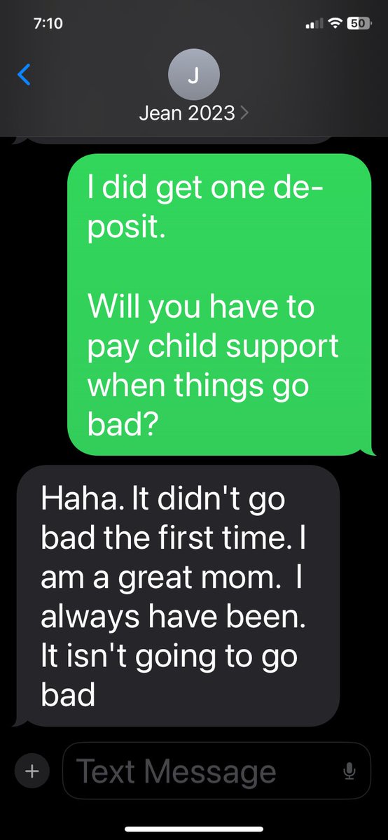 bigunclepooh's tweet photo. Well I couldn't resist responding to her.
She's always thought she was a good mom. She'd be wrong but free to have her opinion. #TextsWithEx https://t.co/q8zdYMyVLV