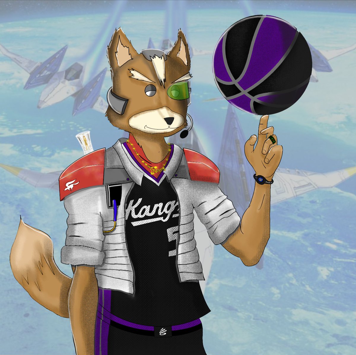 MikeMummy40's tweet photo. Mr Clutch Fox 🦊 🌌 🚀

Let's go... Tonight kings vs Lakers! 

#LightTheBeam https://t.co/gCNbaWRuZn