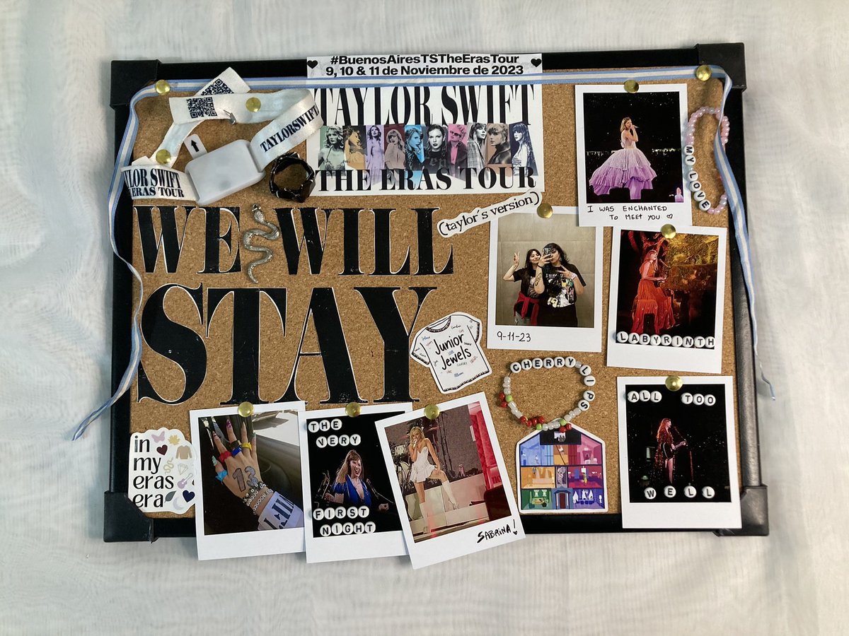 sillybxys's tweet photo. hice un cuadrito de recuerdos del eras tour 💗
#BuenosAiresTSTheErasTour 
@taylornation13 https://t.co/u3oVaZIkMf