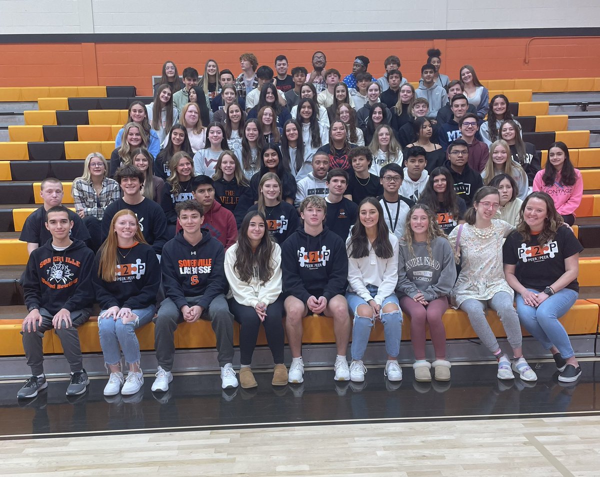 Peer2Peer club photo 🧡🖤 Pioneers of inclusion! <a href="/SomervilleHSNJ/">Somerville High School</a>  <a href="/VilleSchoolsNJ/">Somerville NJ Schools</a> <a href="/GFoleySHS/">Gerard Foley</a> <a href="/TanyaEMcDonald/">Dr. Tanya McDonald</a>