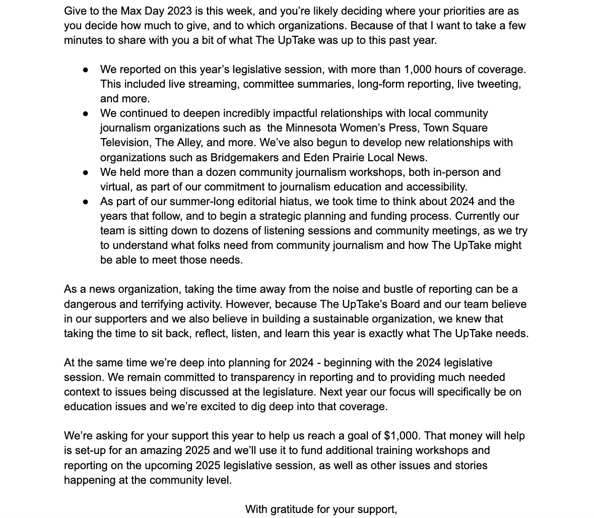 UpTake MN Coverage tweet media