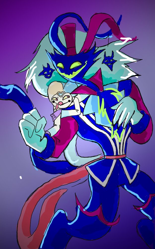 SaliferousGames's tweet photo. and continuing improving/relearning.... working here on interaction with characters, and color/shading that won't make me an ocd mess or unhappy with results.... I like ozzie's face a lot.
#HelluvaBoss #Fizzarozzie #Fizzarolli #fizzyfrog #HelluvaBossFanart https://t.co/TcpZDlKD5k