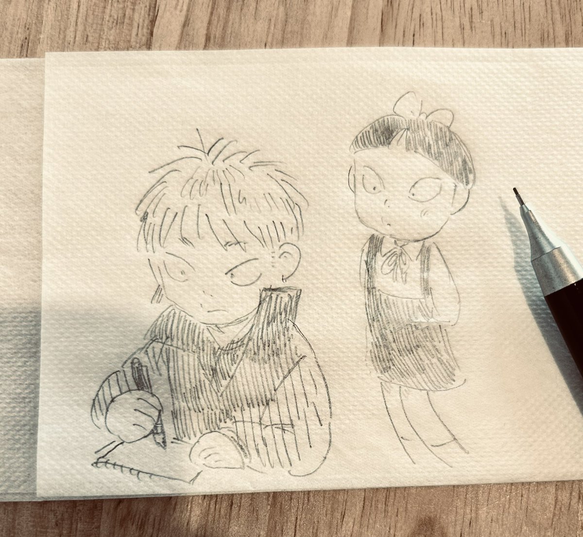 ので描いた✌️ 