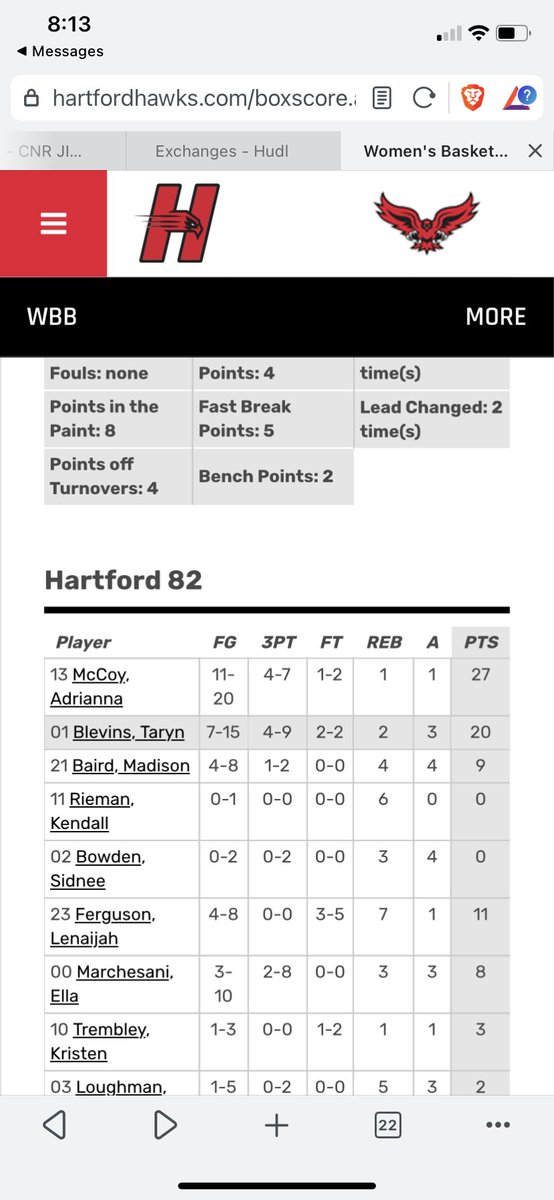Taryn with a solid showing tonight! Nice effort! 💪💪💪 #GoMustangs #HawksRise