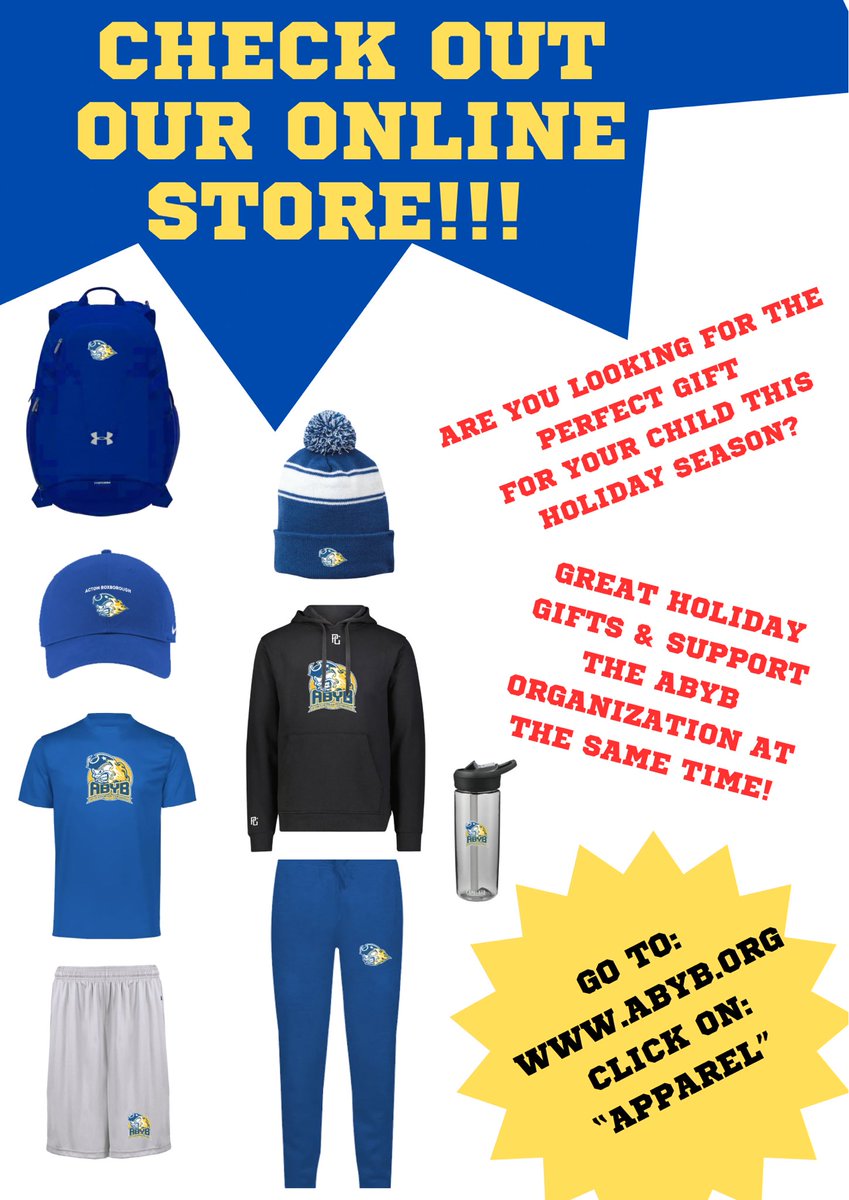 ABYouthBaseball's tweet photo. Are you looking for the perfect gift for your child this holiday season? Be sure to check out our ABYB online store! LOTS of great options to choose from for your child, family members and yourself. Great holiday gifts &amp; support the ABYB organization at the same time! https://t.co/KTGyO338HL