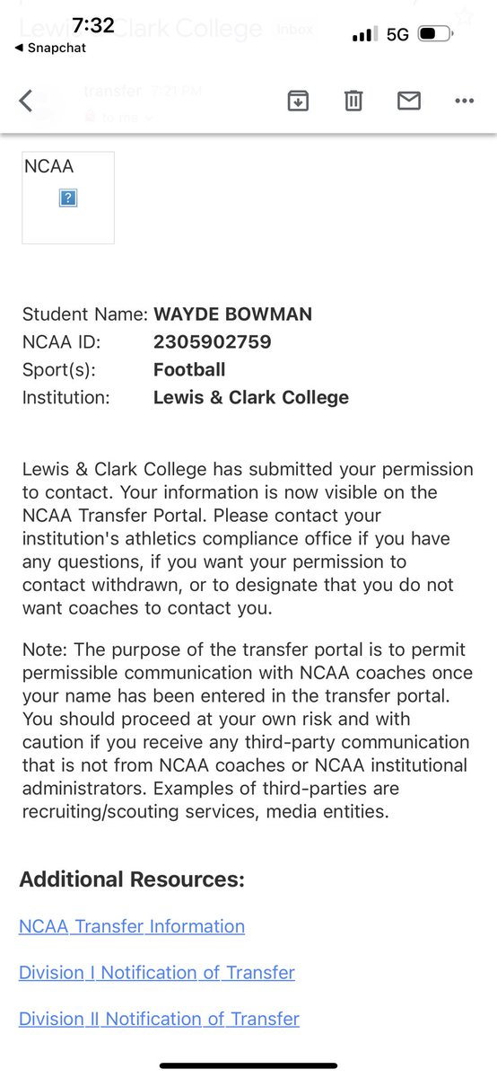 WaydeBowman's tweet photo. I want to first start off by thanking God for the opportunities he has given me. With that being said, I’d like to announce that I’m officially entering the transfer portal. 

TE/ATH
6’5 230lbs
Freshman Team Captain
3 Years of Eligibility 

Video: https://t.co/lE30r3SrDF https://t.co/SjKCSHD3ro