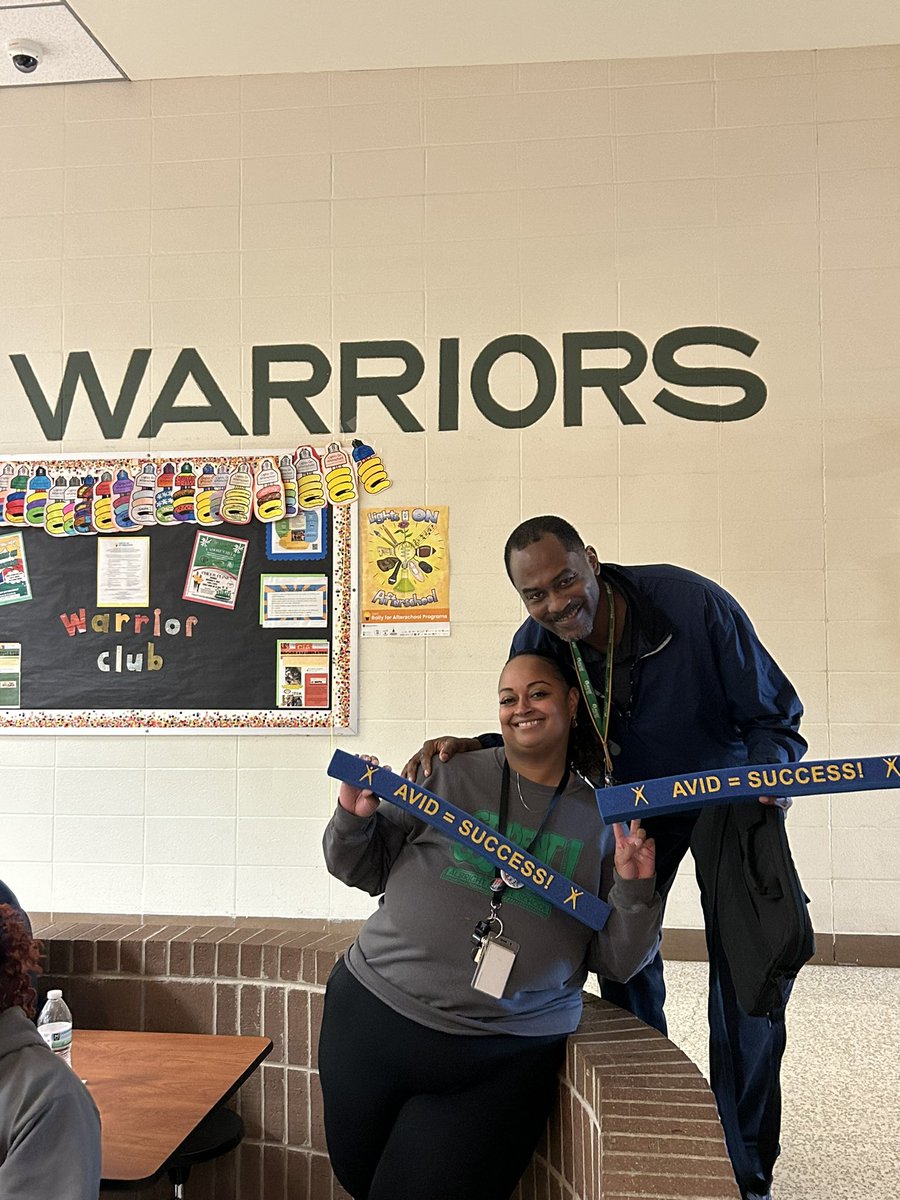 Congratulations to our WICOR Warriors- Mr. Dial and Ms. Wright! @AlbrightMSAVID #TheWarriorWay