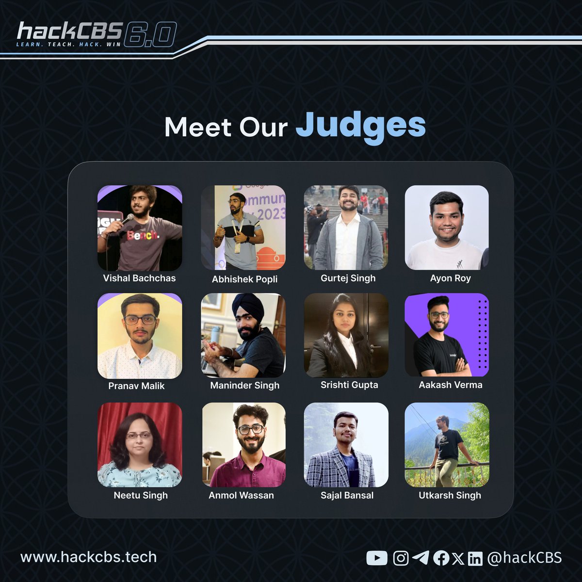 hackCBS's tweet photo. We are incredibly grateful to our esteemed panel of judges for gracing hackCBS 6.0 with their presence and invaluable expertise.

Thank you for being an integral part of our journey! 

#hackCBS #codinglife #education #india #developer #programming #coding #programmer #mlh #mlhack https://t.co/31zSls3odt