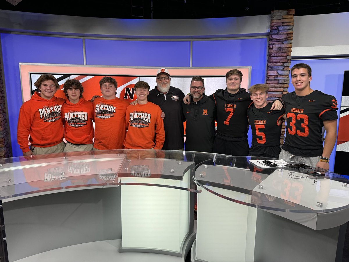 THANKS to our IHSA Final Four football teams for taping a segment tonight for tomorrow’s 25 Sports Prep Rally!!  Go Ironmen!  Go Panthers!
