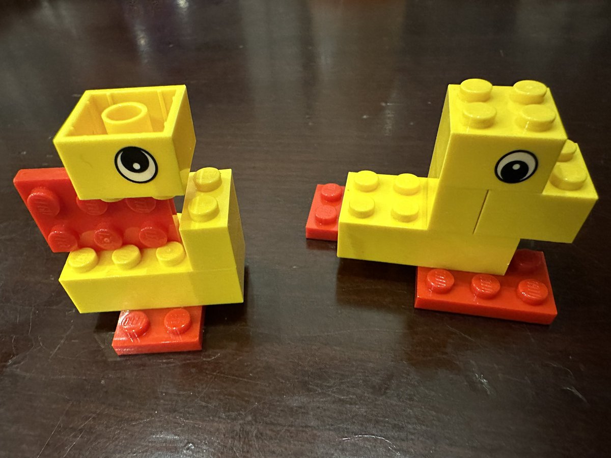 chasemitsuda's tweet image. My 7-year-old &amp;amp; I made ducks at home

Thank you @LEGO_Education @LEGOIdeas @LEGO_Group for showing the creativity that comes with this 7 piece challenge #lsotf #lsotf2023
