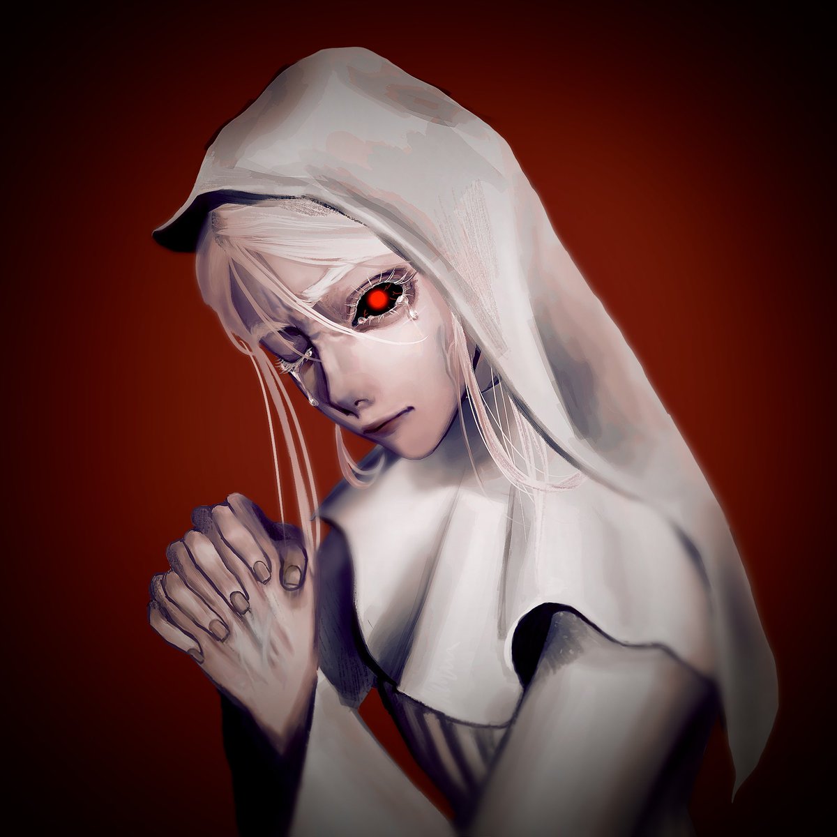 #콕카스_마인크래프트_합작

가스트 몹을 의인화 했습니당 
잘 못 건들여서 눈을 뜨게 만들어 버린 순간이에요..😑🥵