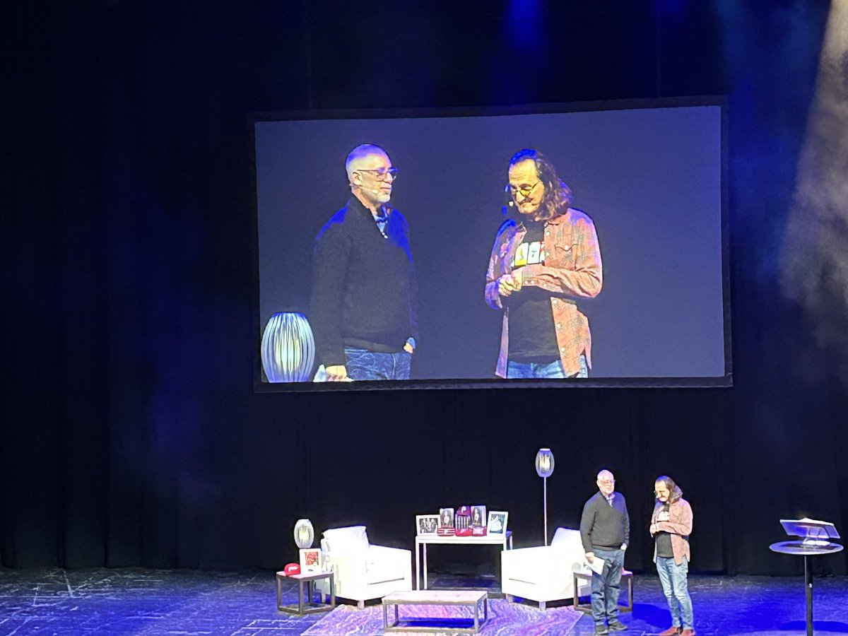 So effin’ lucky to see <a href="/briankoppelman/">Brian Koppelman</a> interview <a href="/rushtheband/">Rush</a>’s Geddy Lee tonight in Philly