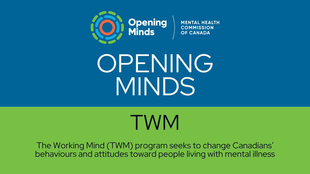 Our new #OpeningMinds website is live and full of great content and programs to help reduce stigma related to mental illness like our famous #TheWorkingMind program, designed to promote #MentalHealth in the #Workplace. Check it now! bit.ly/3QLjo4l