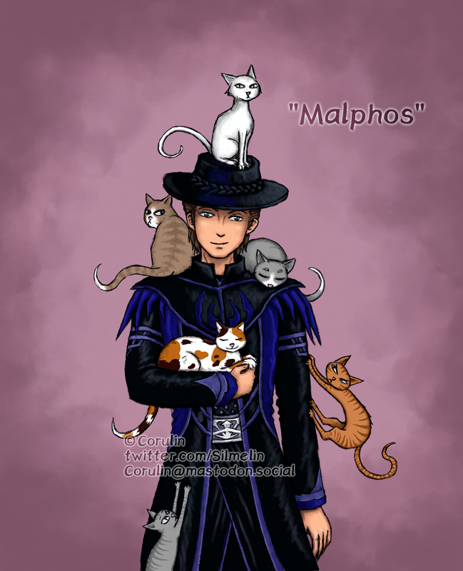 Silmelin's tweet photo. Illustration of a patient and caring Malphos wrangling bands during music events in LOTRO! From 2022

Another one of the drawings I made last year when I was in too much pain to play videogames😅

#lotro @lotro #lotr https://t.co/ILesojLMcn