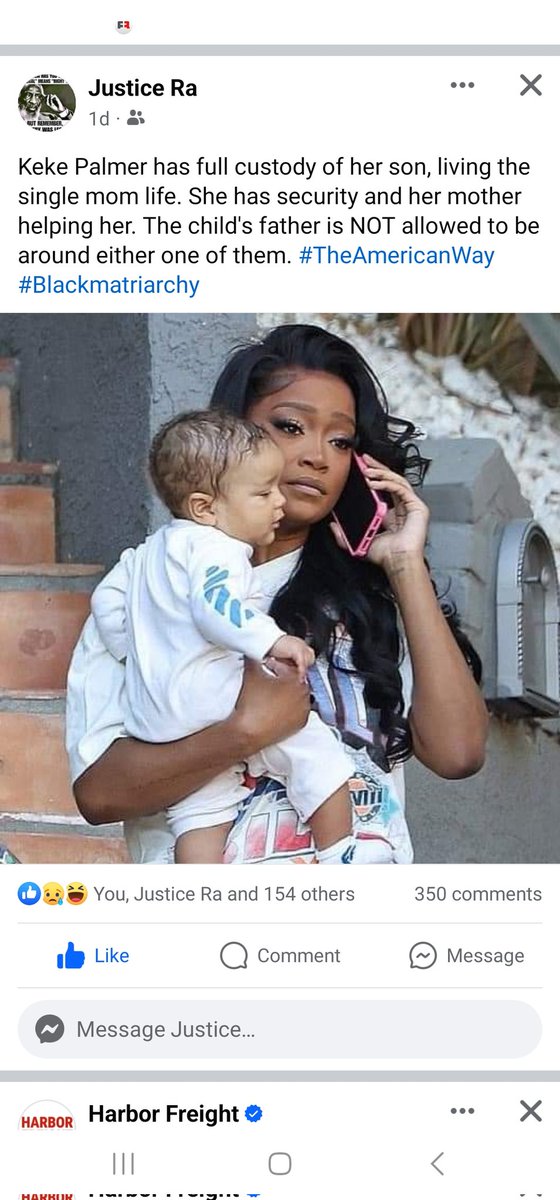 Just a nation for the harlots and Jezebels everywhere you turn😭
Keke Palmer has full custody of her son, living the single mom life. She has security and her mother helping her. The child's father is NOT allowed to be around either one of them. #TheAmericanWay #Blackmatriarchy