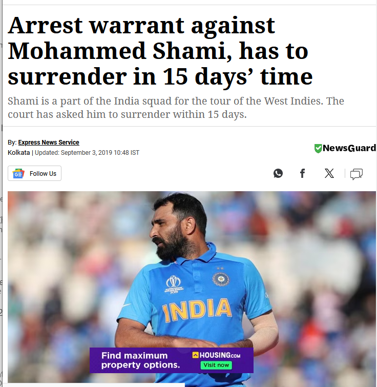 Vinod65064504's tweet photo. Did you know ?
#FakeCases by Wife for money #MoreWicketsMoreAlimony #MoreRunsMoreAlimony did not spare Super Star #Shami Lakhs of Indians are surviving in this system. https://t.co/XBqUi8pt5A