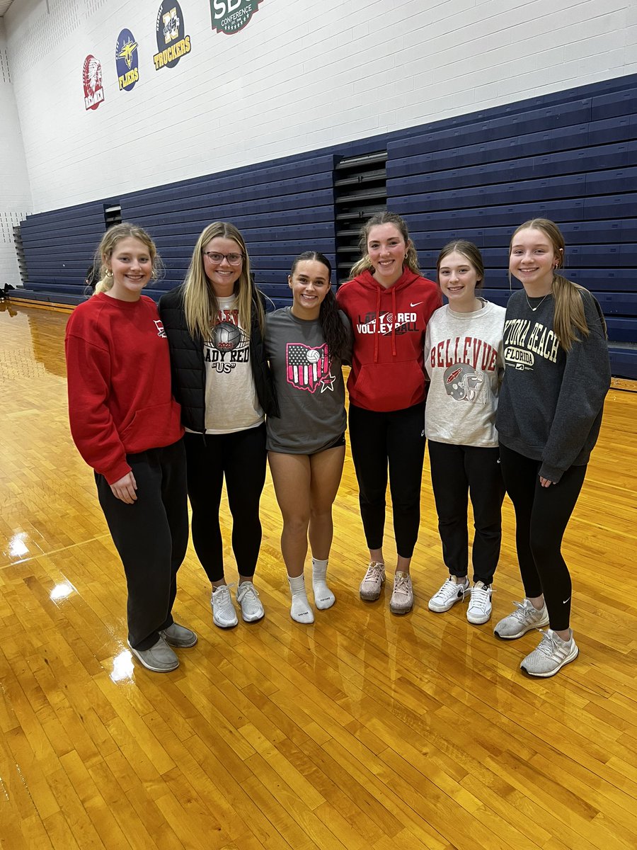LadyRedVolley's tweet photo. Tonight we got to watch Bailey play in the senior All-Star match ! 

Congratulations to Bailey, Brooke, and Lila who were awarded with their District awards today! 

Bailey - 2nd Team 
Brooke - 3rd Team 
Lila - Honorable Mention https://t.co/w9B54oP3bf