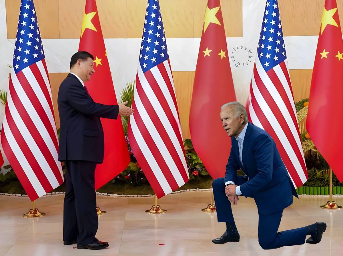 QueenAnticommie's tweet photo. Pathetic. #china #BideAdministration #GavnNewsom all commie cu%ts https://t.co/drEYxRxisa