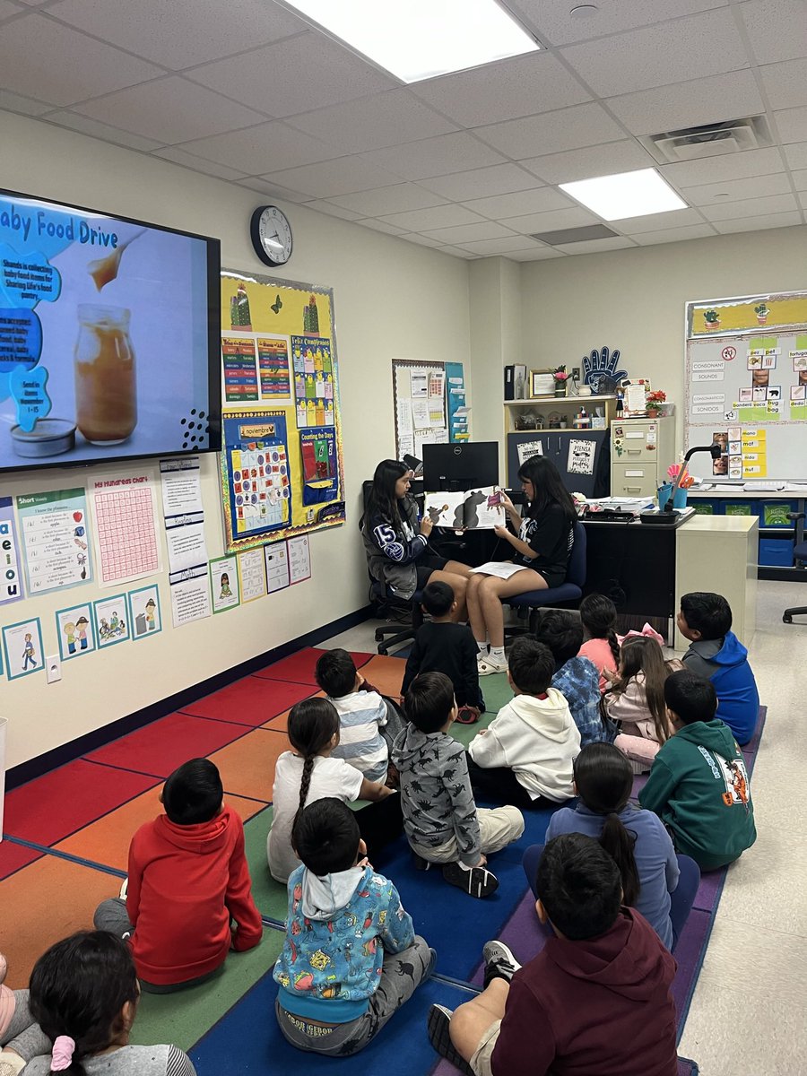 NorthMesquiteHS's tweet photo. @vb_stallion spent some time at @ShandsES this morning greeting students and then reading with some classes. #NorthsidePride #LETMISD https://t.co/1qG936oR7e