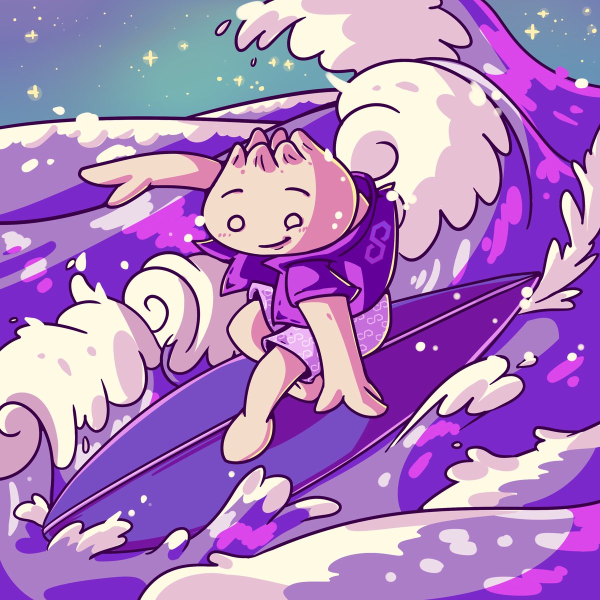 LittleBaoNFT's tweet photo. Lets keep surfing on #Polygon ….. 💜🌾
LittleBao #NFT are cuter when in Purple https://t.co/8dPVRT3s3p