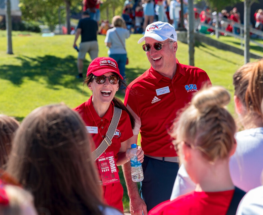 More Breaking News: 

Brian Bruess, President of the College of Saint Benedict and Saint John's University, and his wife, Carol, will give $10K if Give SJU Day receives another 50 donors. Let's keep the momentum going for Saint John's! bit.ly/3ugVpkU