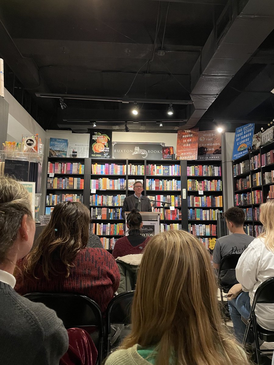 TheLines1979's tweet photo. Many thanks to Buxton Books for hosting my book release event tonight! So glad my book is out now from ⁦@UNTPress⁩. https://t.co/9xh7pepYVQ