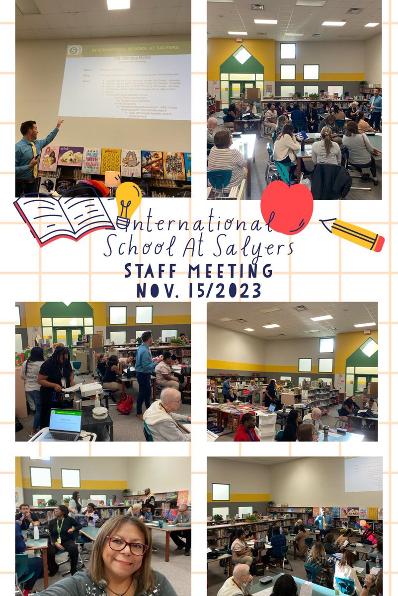 Successful Staff Meeting today @SalyersElemCubs #WeAreSalyers #Unstoppable #WorkFamily  #SpringISD #MrCasey  @SpringISD_Super @VillamilMrs @SISD_CoA @LaTracyHarris @rlc1908  @SalyersElemCubs  @SpringISD_Curr @LaTracyHarris @jasonldavila @salyers21stcclc @richardhoard3