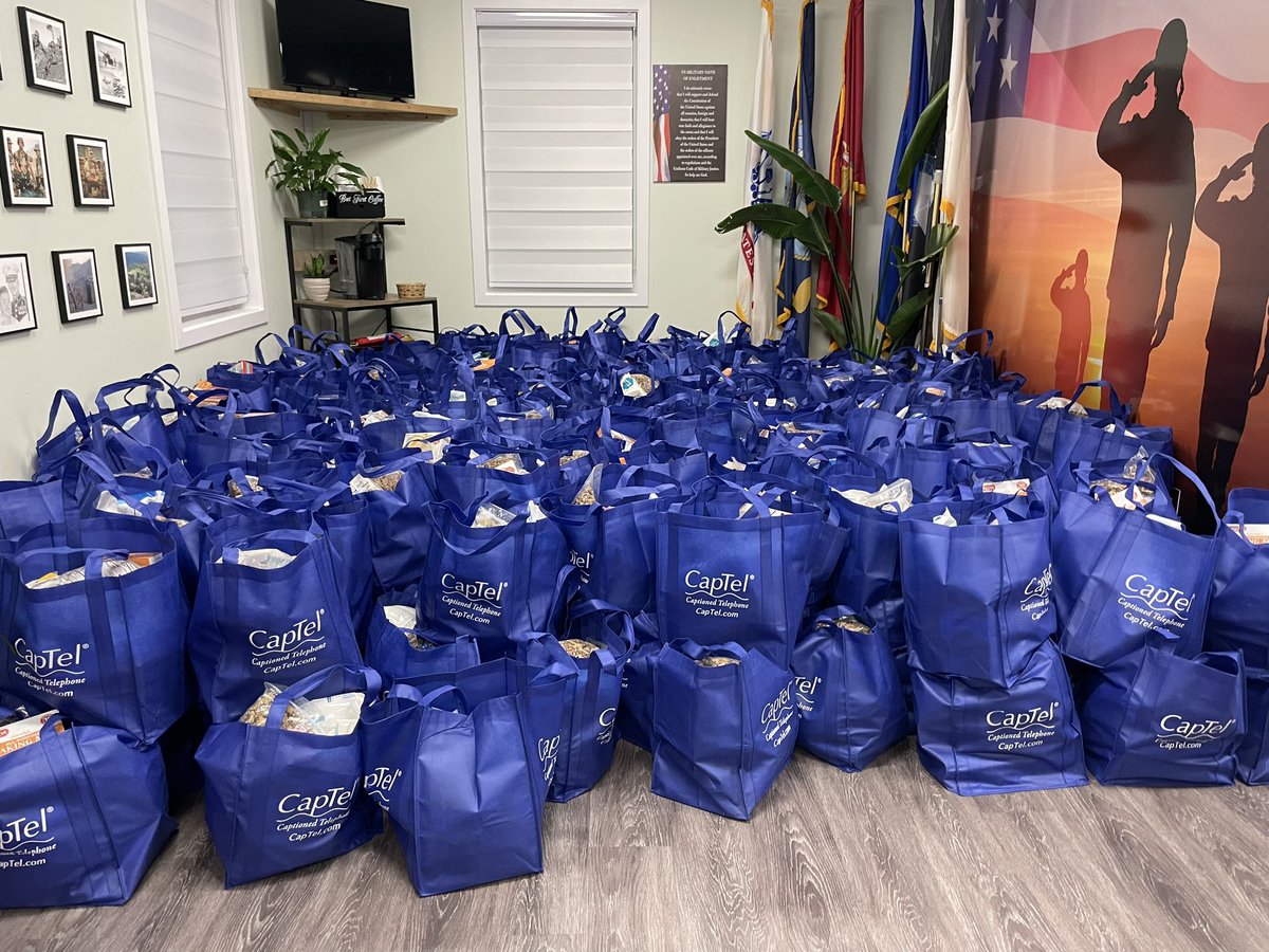 LudlowVeterans's tweet photo. The Veterans Center was full of love &amp; volunteers who came out tonight to help pack non-perishables Thanksgiving items.  The bags will be provided to Veterans with a Turkey.  
Special thanks to #CapTel for providing the 300 bags used.  
Thank you again to all our volunteers! https://t.co/mwmYqlkcFA