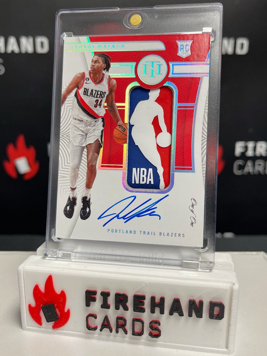 FireHandCards's tweet photo. 🔥 Just Pulled 🔥 
Jabari Walker
2022-23 National Treasures 
Rookie Patch Auto Logoman 1/1

#firehand #groupbreaks #thehobby 

Join a break with us: https://t.co/15sUr77QZI https://t.co/sFzRbQ60JK