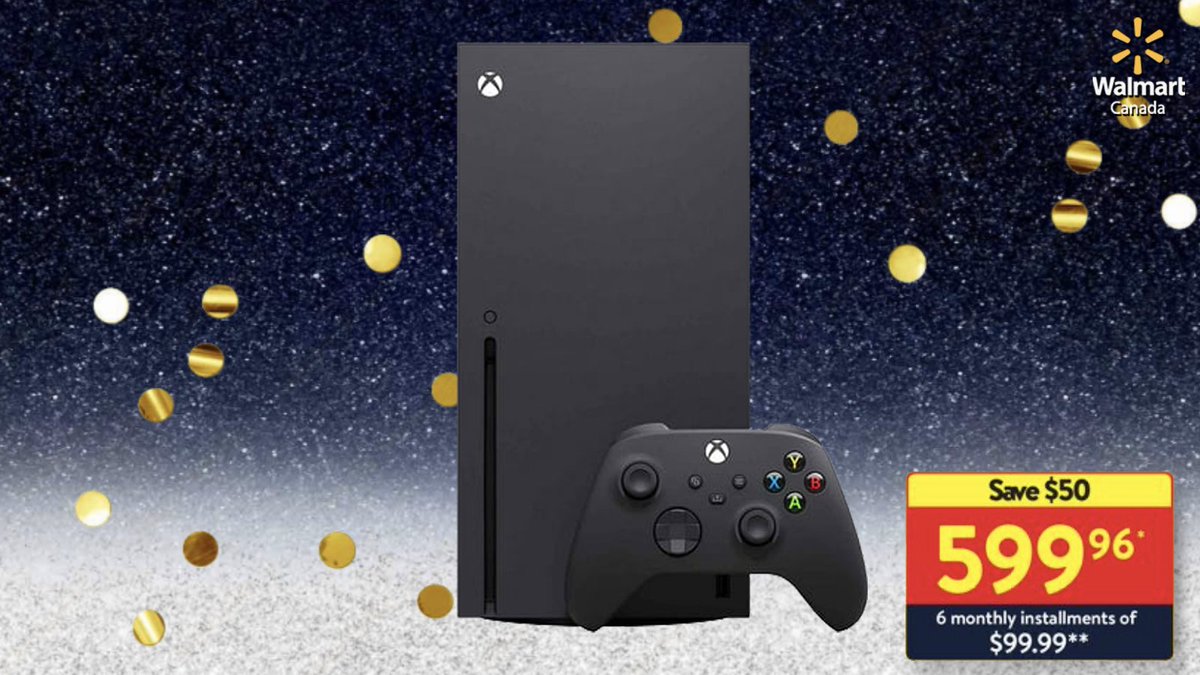 Halo and Forza and Starfield, oh my! #Xbox Save $50 on an #XboxSeriesX console online at Walmart Canada for Black Friday while supplies last! ➡️ ms.spr.ly/6018iDWZY