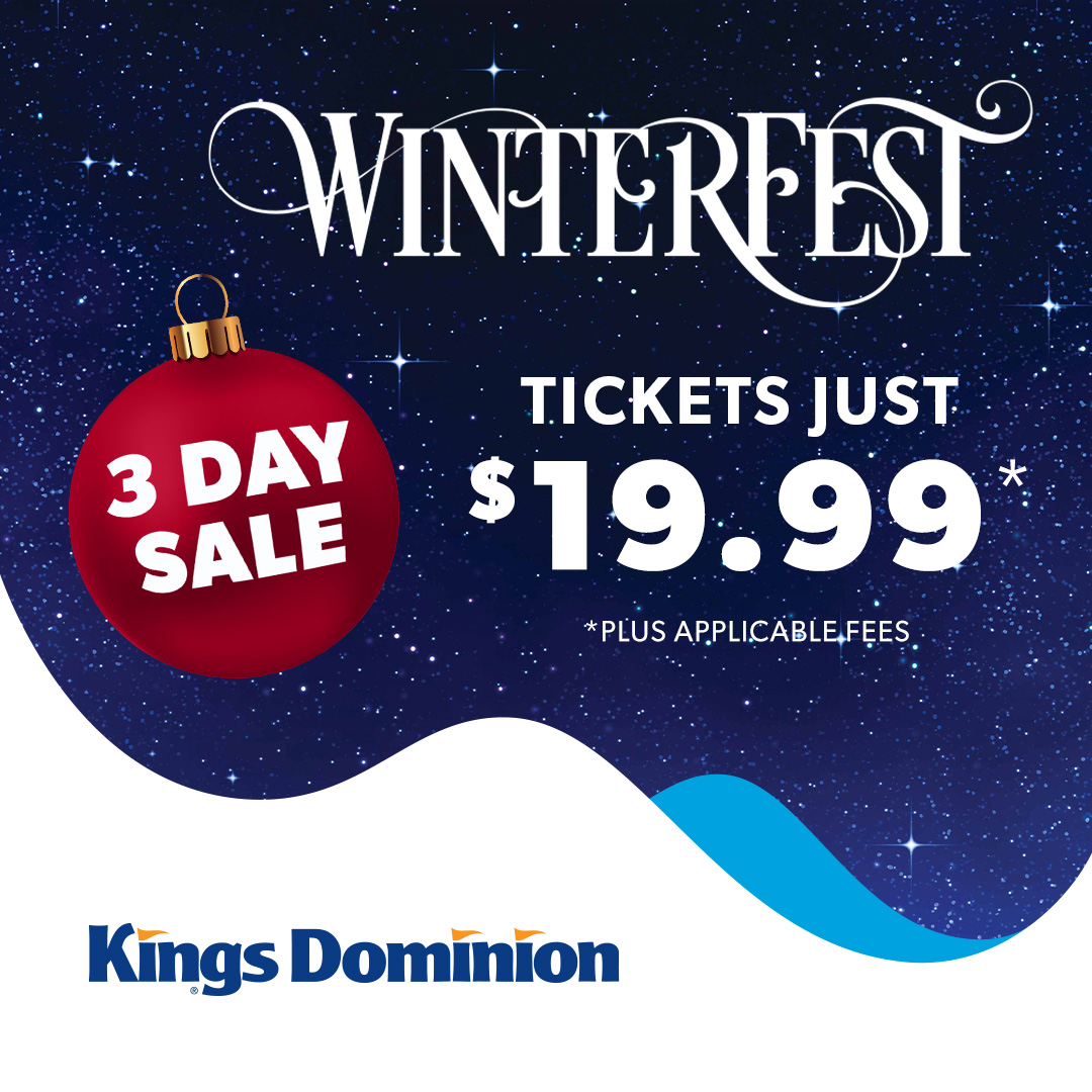 Kings Dominion on X: Limited-time deal on Kings Dominion WinterFest  tickets today through Thursday only! Get your offer:    / X