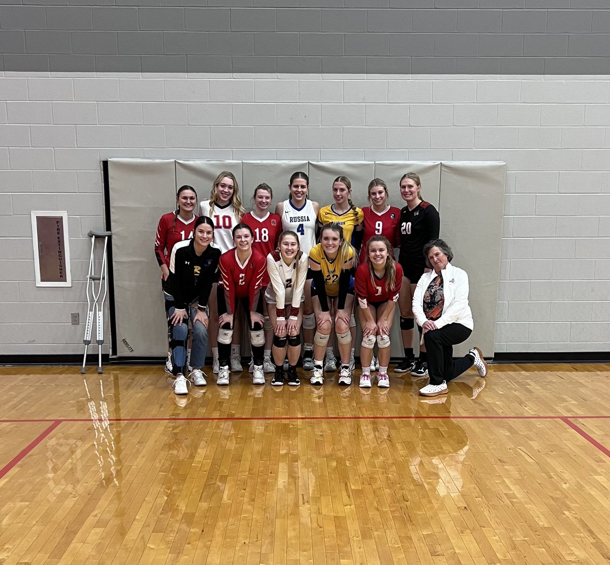 RussiaVball's tweet image. District 9 Awards and Senior All-Star Match for Roni Poling and Carley Scott! Congrats to both girls on fabulous senior seasons and high school careers!  Extremely proud of both of you! #1Vision #Team50
