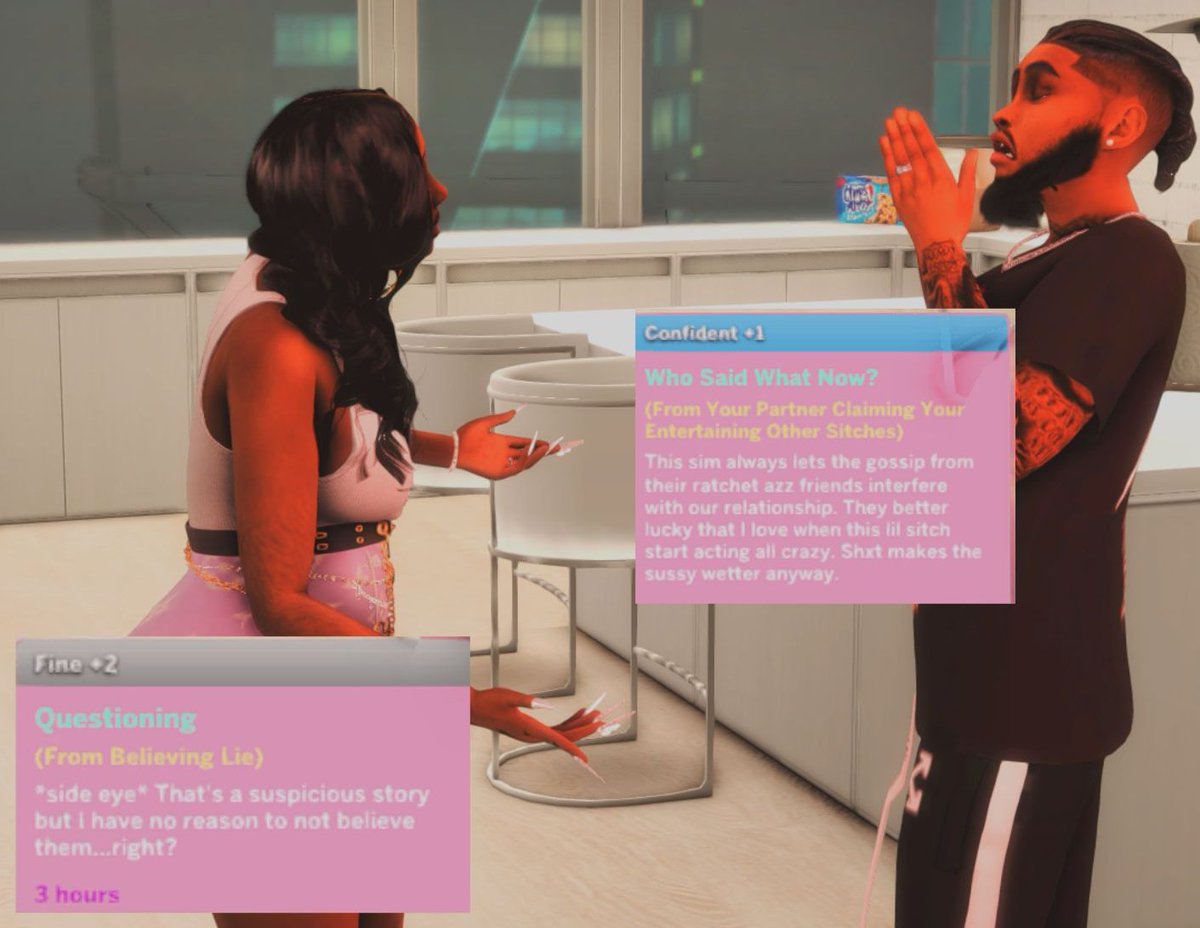 Breezy_STEEZY's tweet photo. im not even gonna tell you about what she ACTUALLY said to him 🤬👿 

#showusyoursims #theylovesteez #baseballwives https://t.co/9OMcUyGcms
