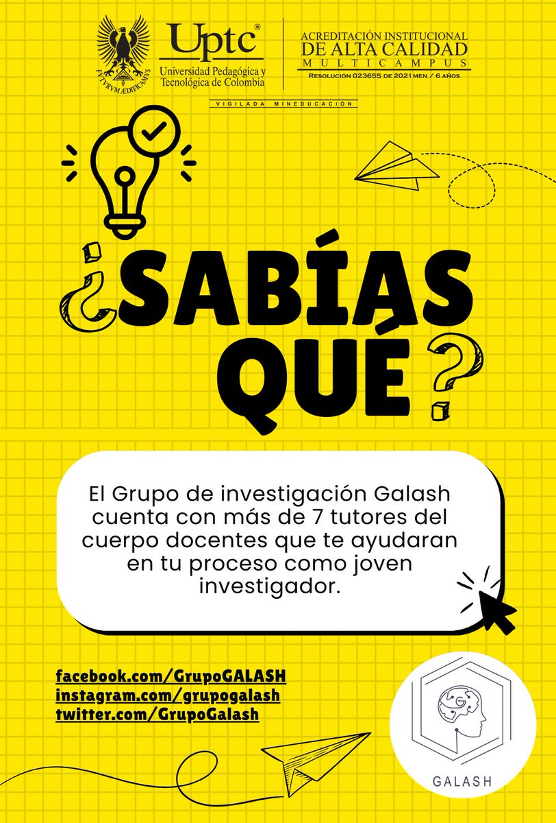 GrupoGalash's tweet photo. ¿Sabías qué? #1

Grupo de investigación GALASH
#UPTC #uptcsogamoso #UPTCSomosTodos #investigación #investigation #Curiosidades 
@GrupoGalash https://t.co/8PzLqYHWCg