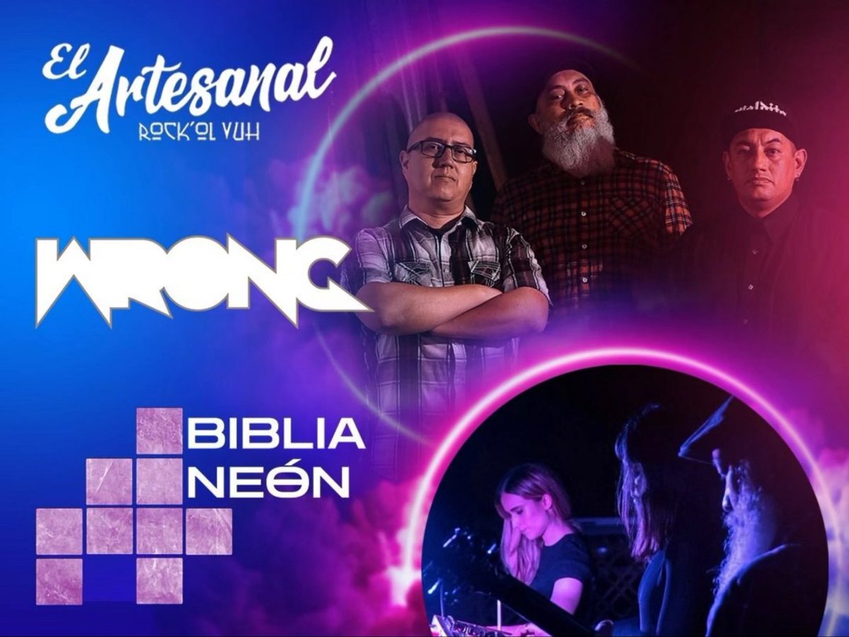Este sábado 18 de noviembre los esperamos en el Rockol Vuh Artesanal. Nos acompaña Biblia Neon. Lujo de toque, la entrada es por consumo.